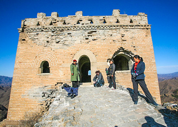 A broken beacon tower of Great Wall